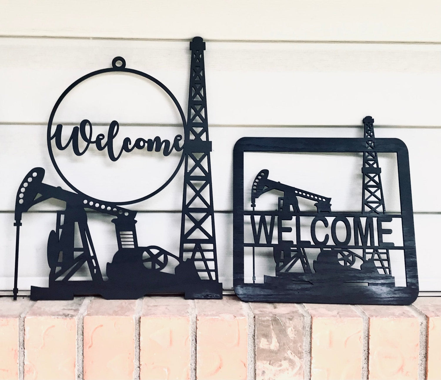 Oil and gas wooden signs - Gas City Creative Design & Event https://www.facebook.com/gascitycreative/