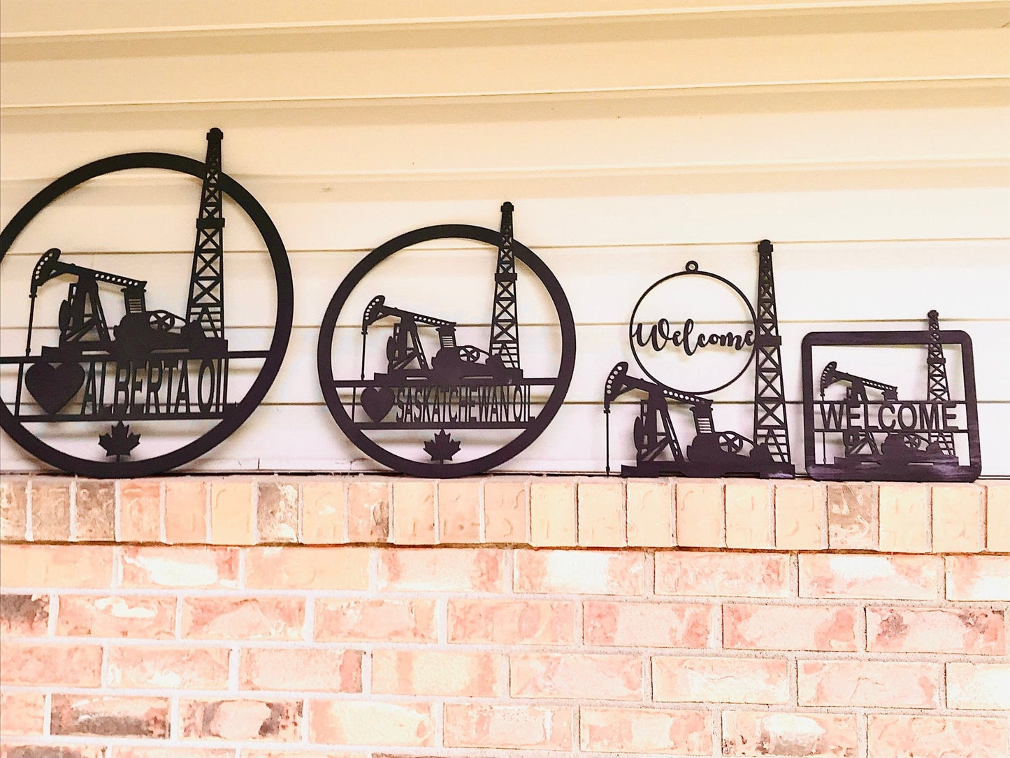 Oil and gas wooden signs - Gas City Creative Design & Event https://www.facebook.com/gascitycreative/