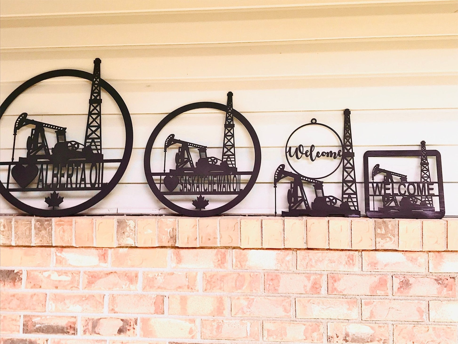 Oil and gas wooden signs - Gas City Creative Design & Event https://www.facebook.com/gascitycreative/