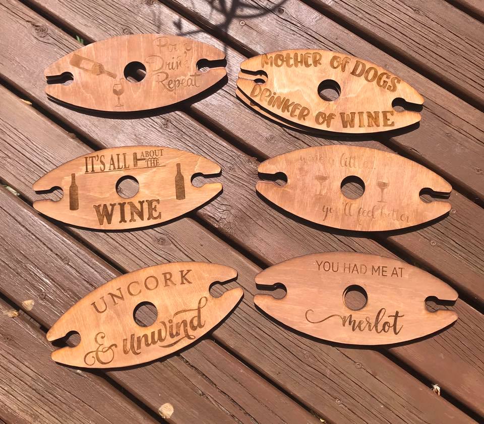 Wine Caddy - Gas City Creative Design & Event https://www.facebook.com/gascitycreative/